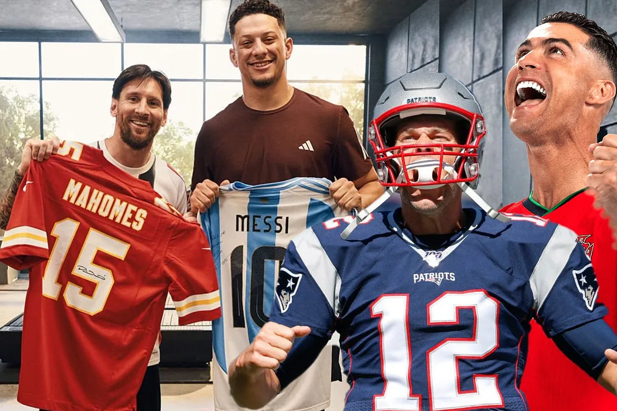 Patrick Mahomes gets together with Messi in a photo and everyone wonders who is the GOAT and reminds them of Cristiano Ronaldo and Tom Brady